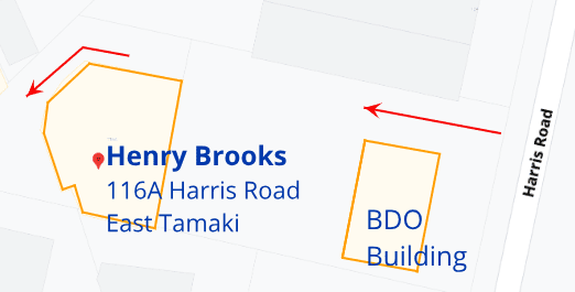 henry brooks Unit 3 116a Harris Road map